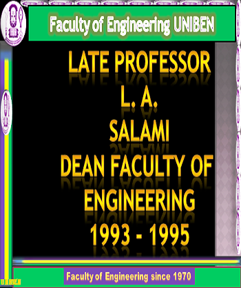 Late Prof. L. A. Salami (1993 – 1995)